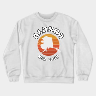 Alaska the 49th State Crewneck Sweatshirt